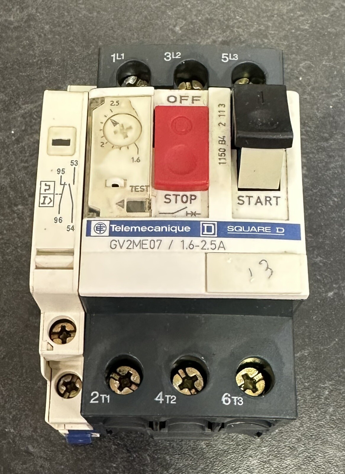 TELEMECANIQUE GV2-ME07 MOTOR PROTECTOR CIRCUIT BREAKER 1.6-2.5A