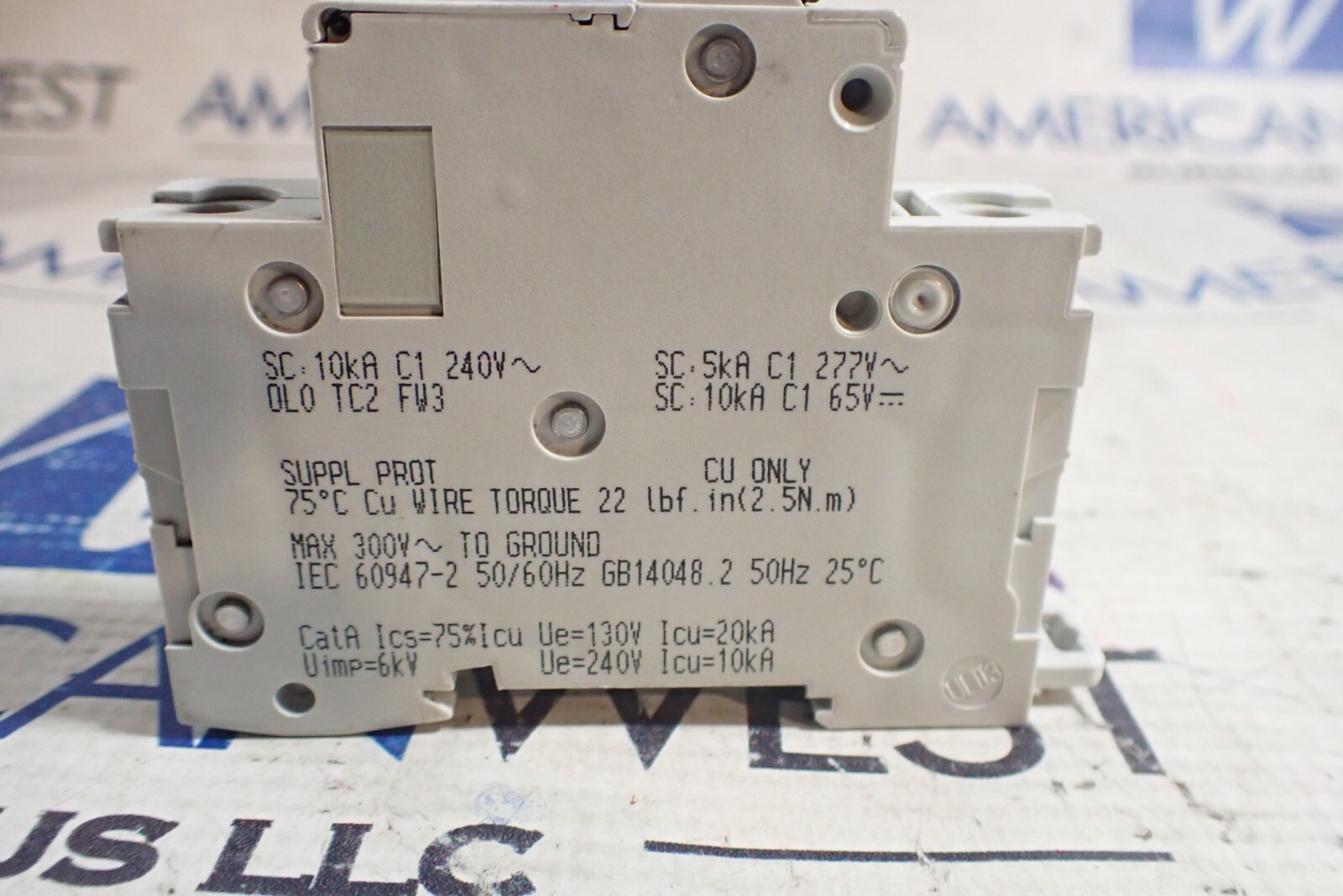 Schneider Electric Din Rail Breaker 24430 Multi 9 1P C0 6 amp 277v