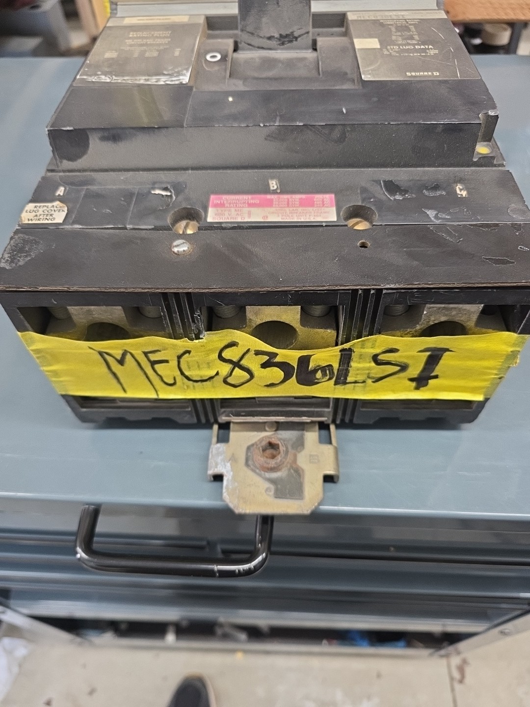 Square D MEC836LSI Circuit Breaker 800A 600VAC w/ Micrologic Solid State Trip