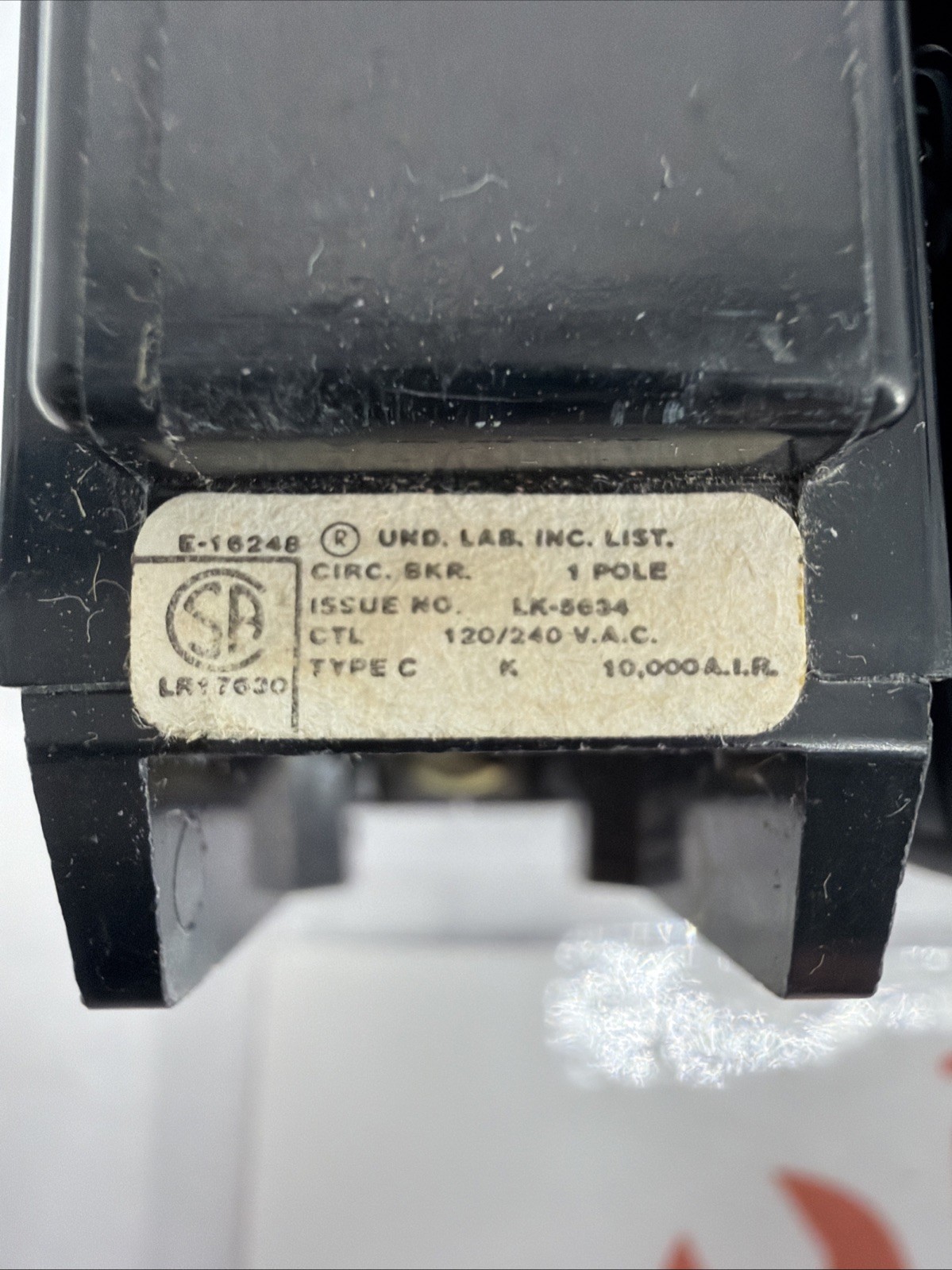 (Lot of 4) GTE Sylvania C120, 20A, 1 Pole, Type C, 120/240V, Plug In