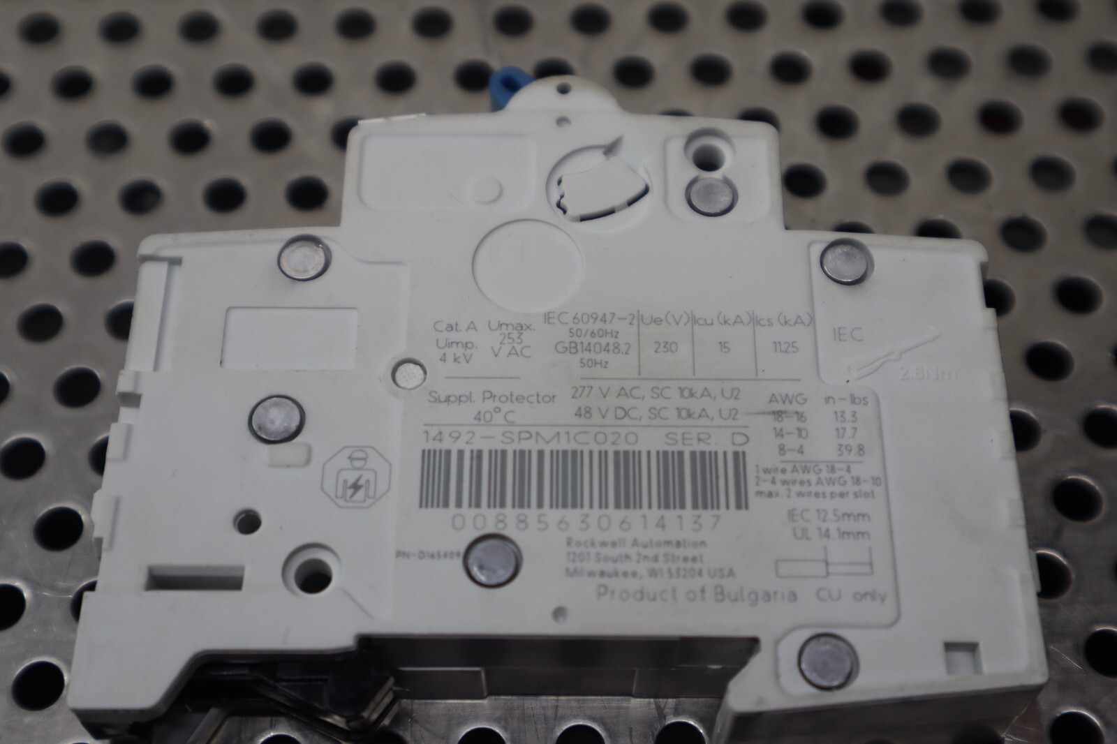 Allen Bradley 1492-SP C 2A Circuit Breakers 1-Pole Used With Warranty (Lot of 2)