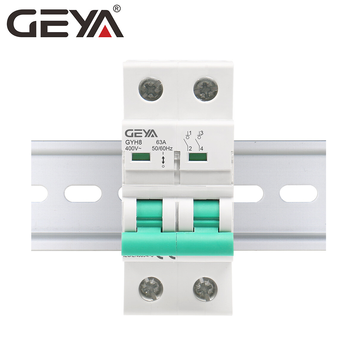 GEYA Isolator Circuit Breaker 2Pole Main Switch 63A 100A 125A 230V Isolating NEW