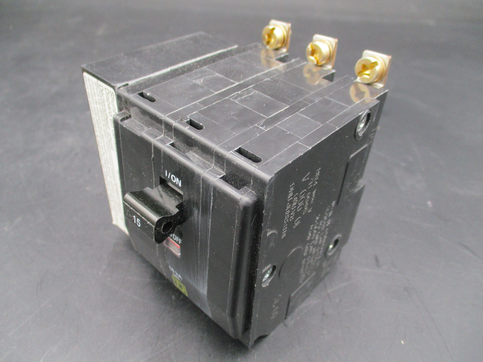 SQUARE D QOB315-1021 3-P 15A 120/240V SHUNT TRIP CIRCUIT BREAKER ‘SAMEDAY SHIP’