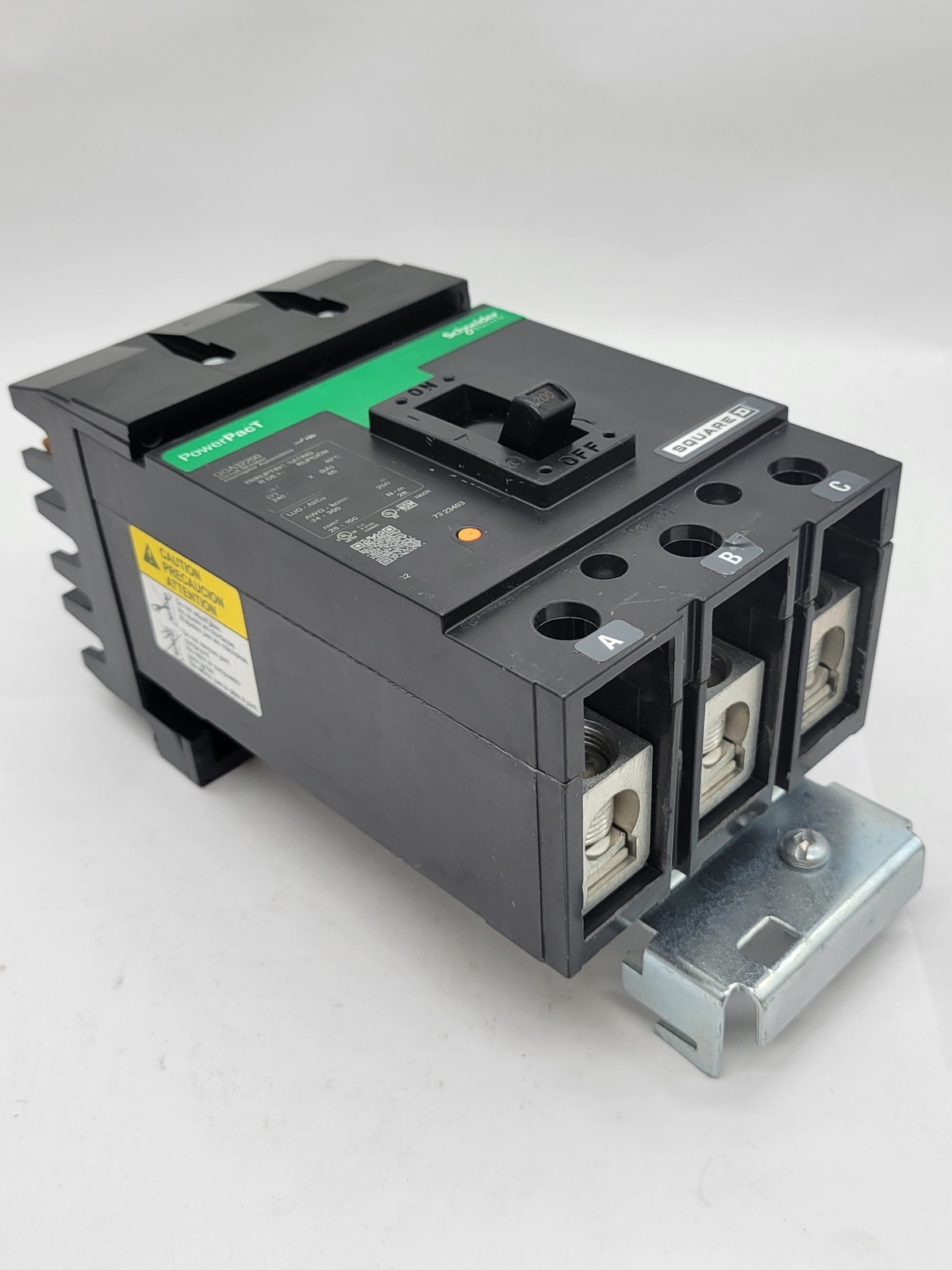 Square D QGA32200 PowerPact I-Line Circuit Breaker 200A 3P 3PH 240V 65KA QGA