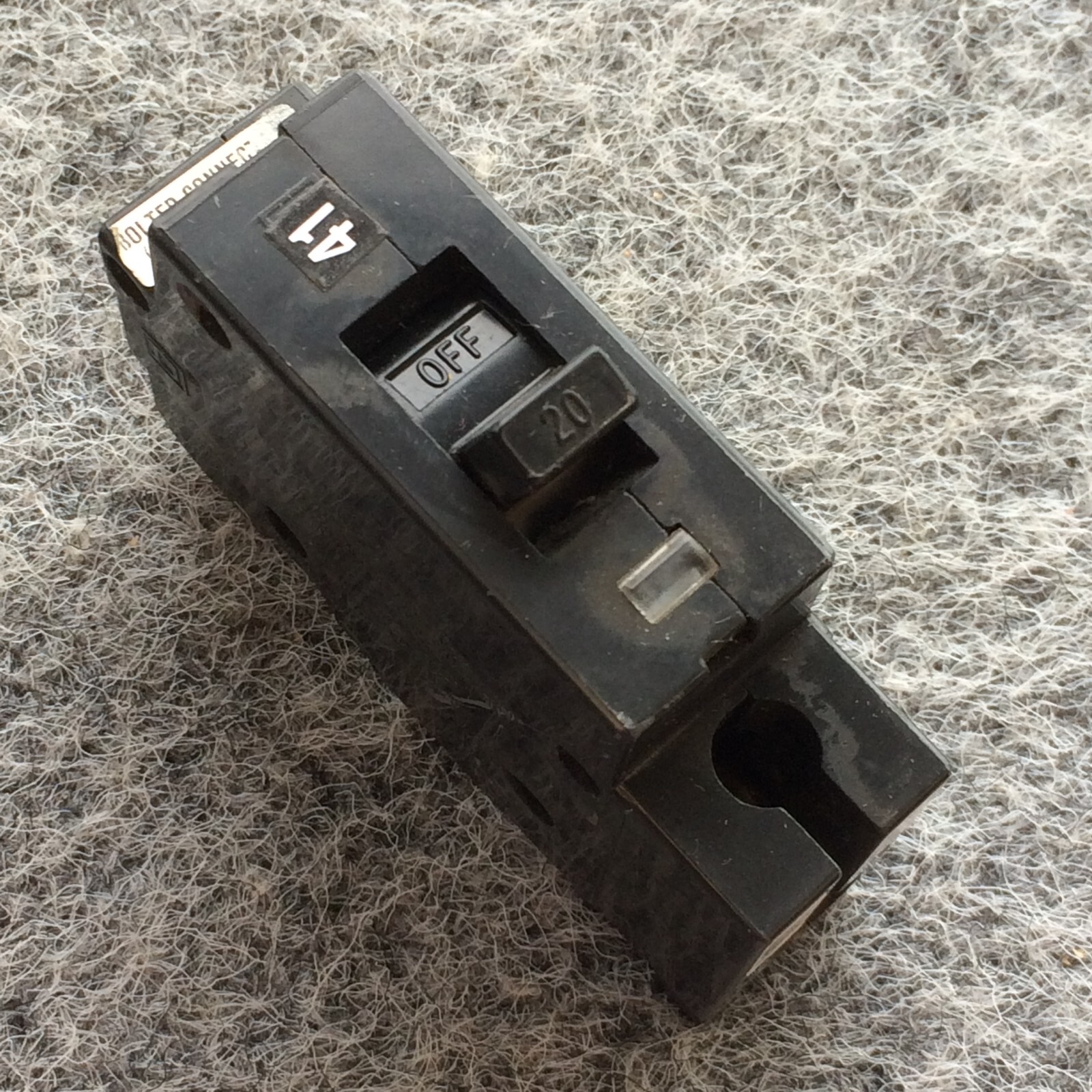 Square D EHB14020 20A Circuit Breaker 14kA @ 277 VAC Type EHB4 1 Pole 20 Amp