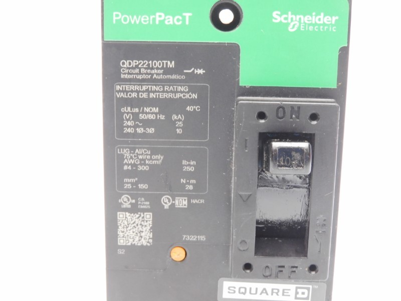 SQUARE D QDP22100TM 240V 100A (GREEN) NSMP