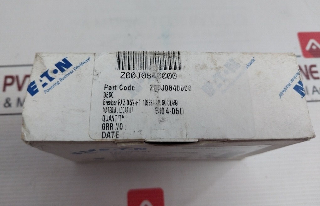 EATON FAZ-D6/2-RT Industrial Miniature Circuit Breaker 480Y/277VAC 4KV