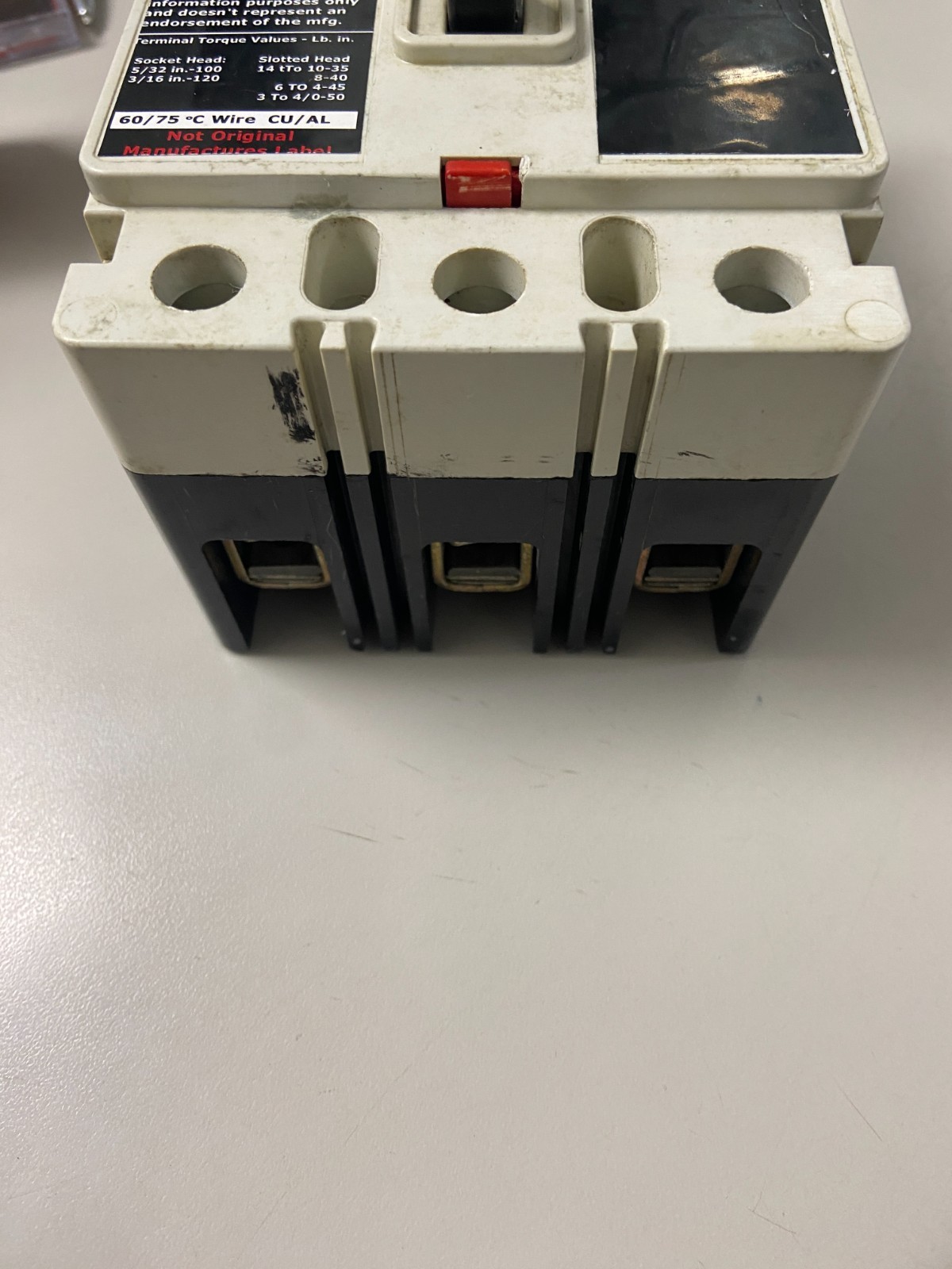 WESTINGHOUSE Eaton EHD3080 AC/DC 80A Molded Case Breaker – White