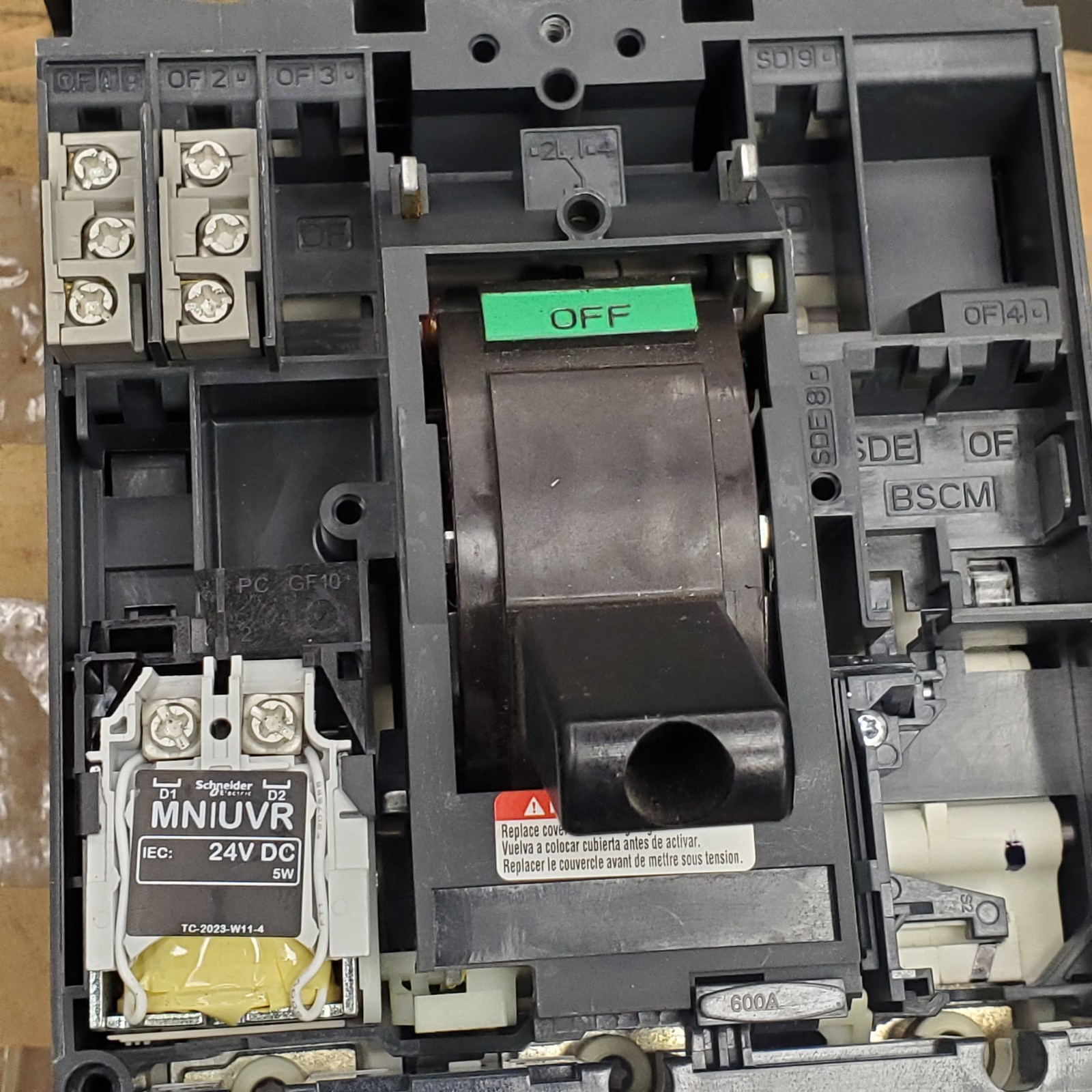Square D LLF37060D33 PowerPact Circuit Breaker 600 Amp 500VDC w/ Adj Mag Trip