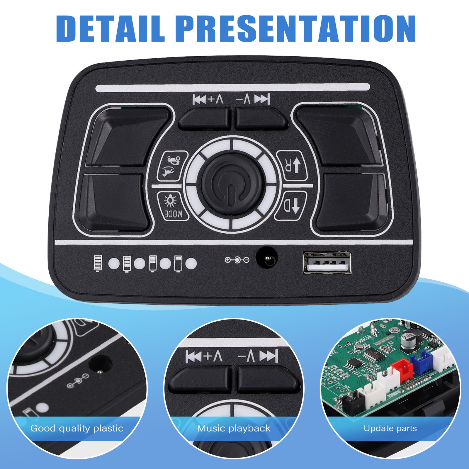 Children’S Electric Car Central Control Panel Multi Functional Bluetooth2488