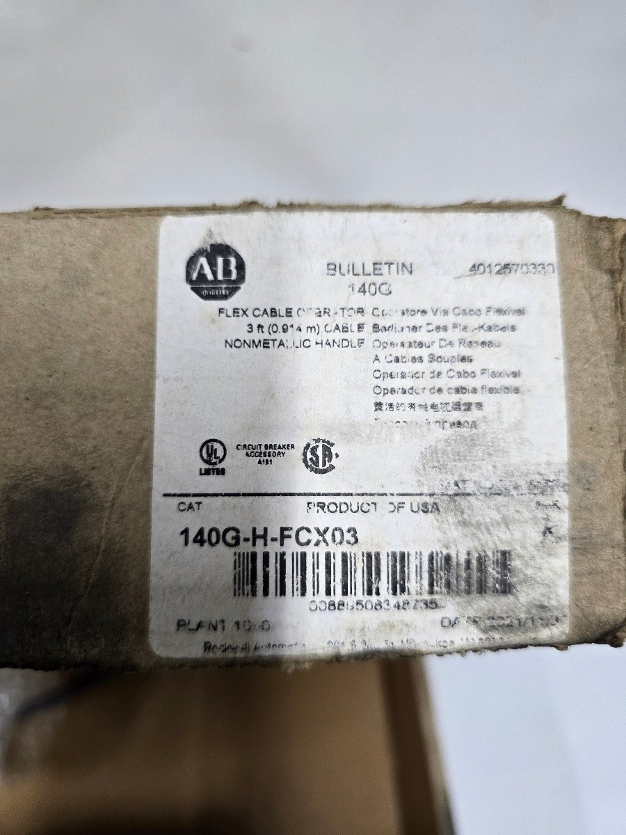 Allen-Bradley 140G-H-FCX03 3 ft Flex Cable Carrier Circuit Breaker Accessory