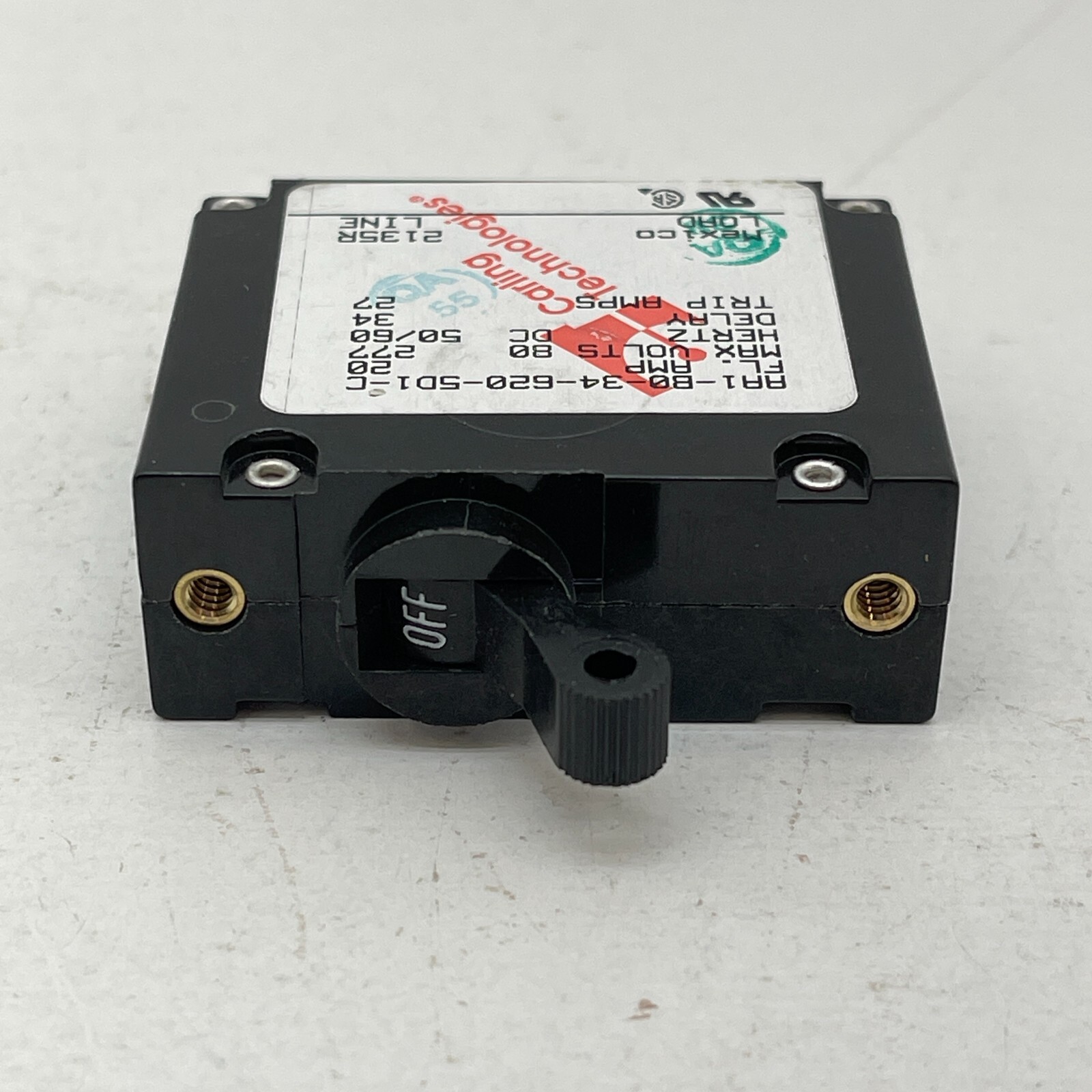AA1-B0-34-620-5D1-C Carling Technologies Circuit Breaker 20Amp 277V Series – New
