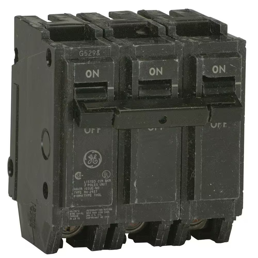 GE Q-Line 30 Amp 3 in. Triple-Pole Circuit Breaker THQL32030
