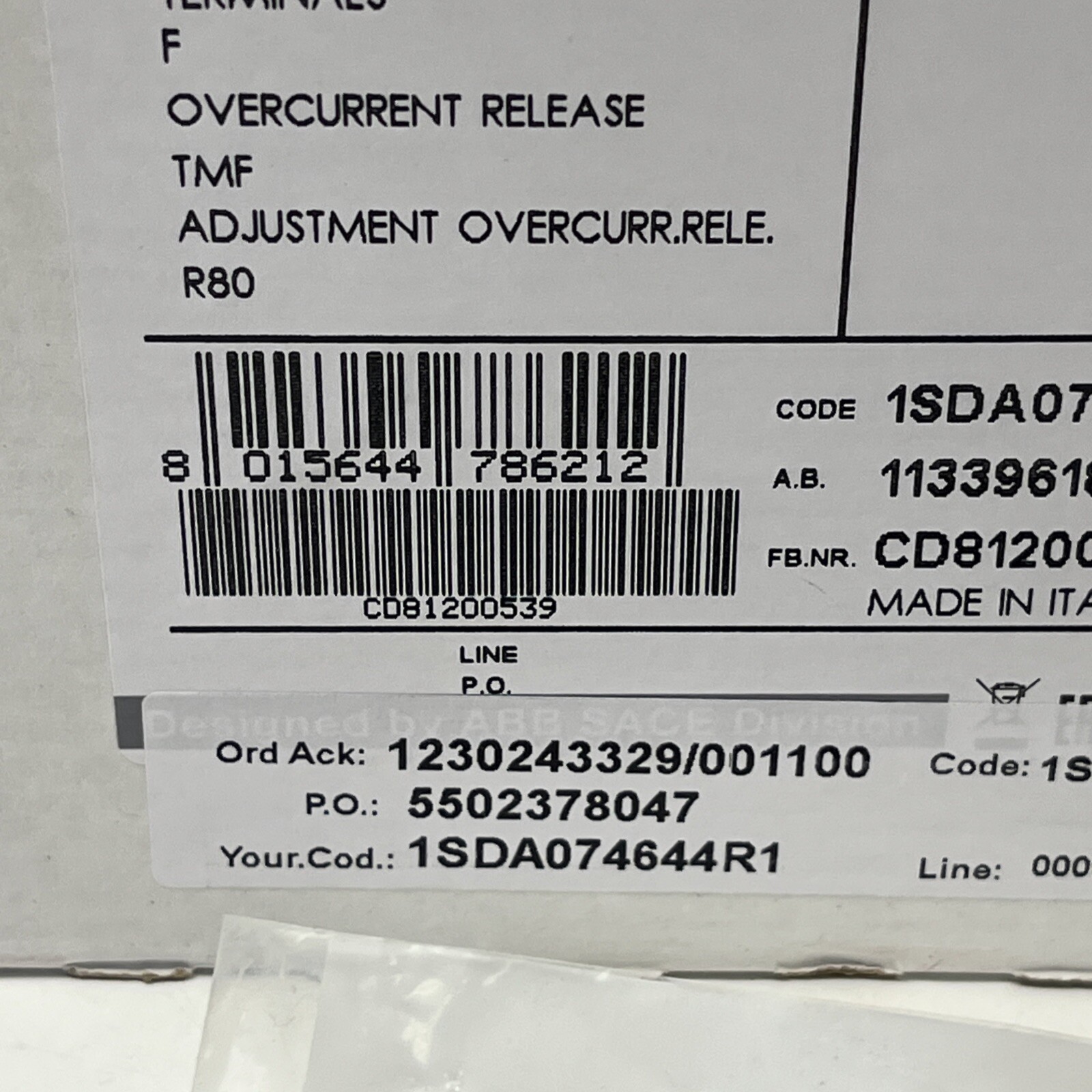 Used? See Desc ABB SACE TMAX XT1N 125 3P 1SDA074644R1 | USA Seller