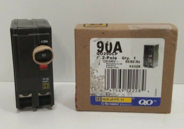 Square D QO290CP 90 Amp Circuit Breaker2 Pole 120/240 Volt **FREE SHIPPING**