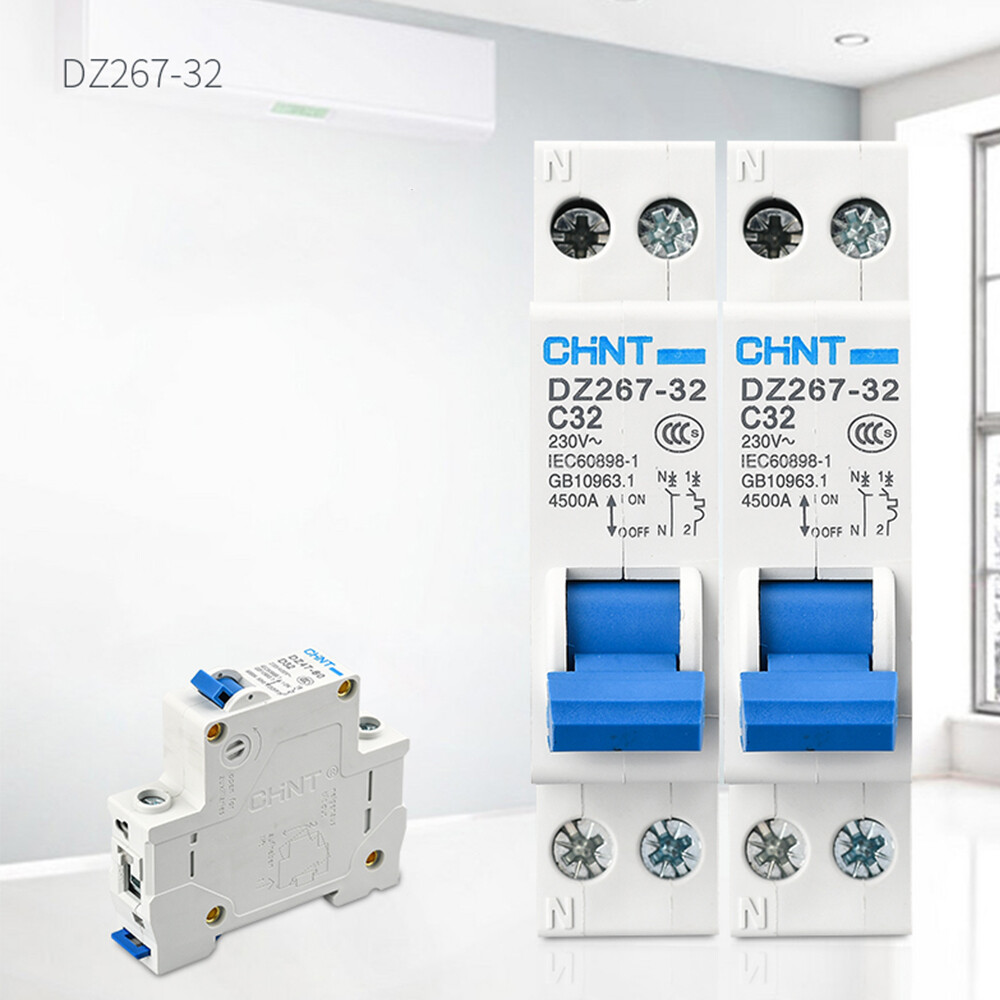 10/16/20/25/32Amp AC230V 1P+N DPN Circuit Breaker MCB Type C 4.5kA DZ267-32 CHNT