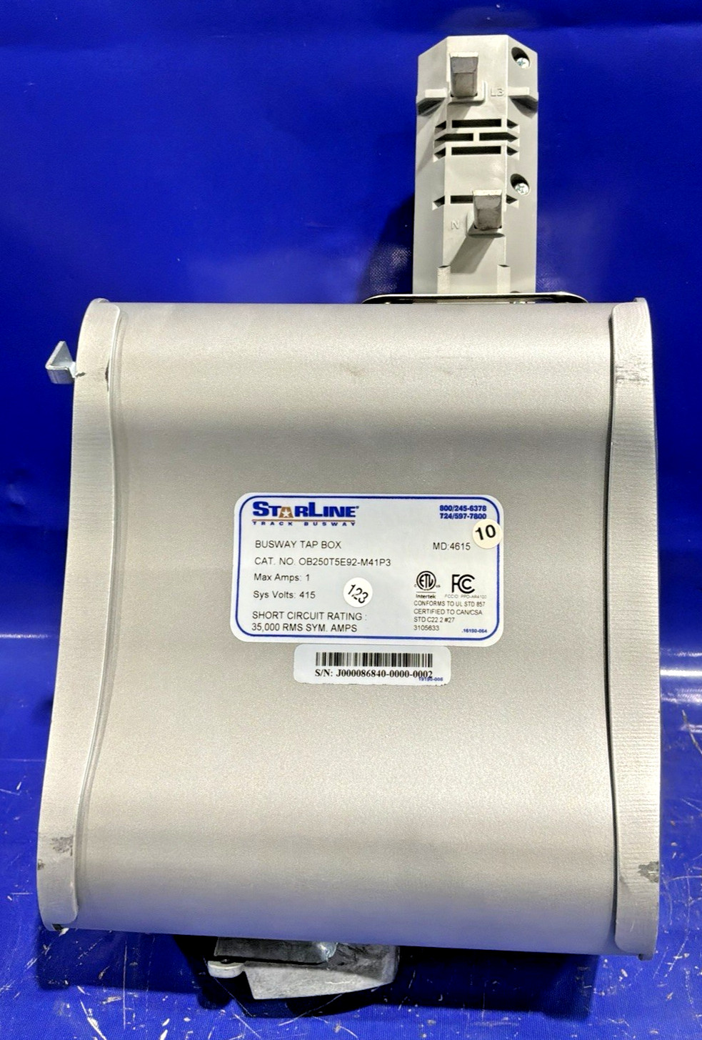 Starline 1 Amp 415V Busway Tap Box OB25OT5E92-M41P3🟦
