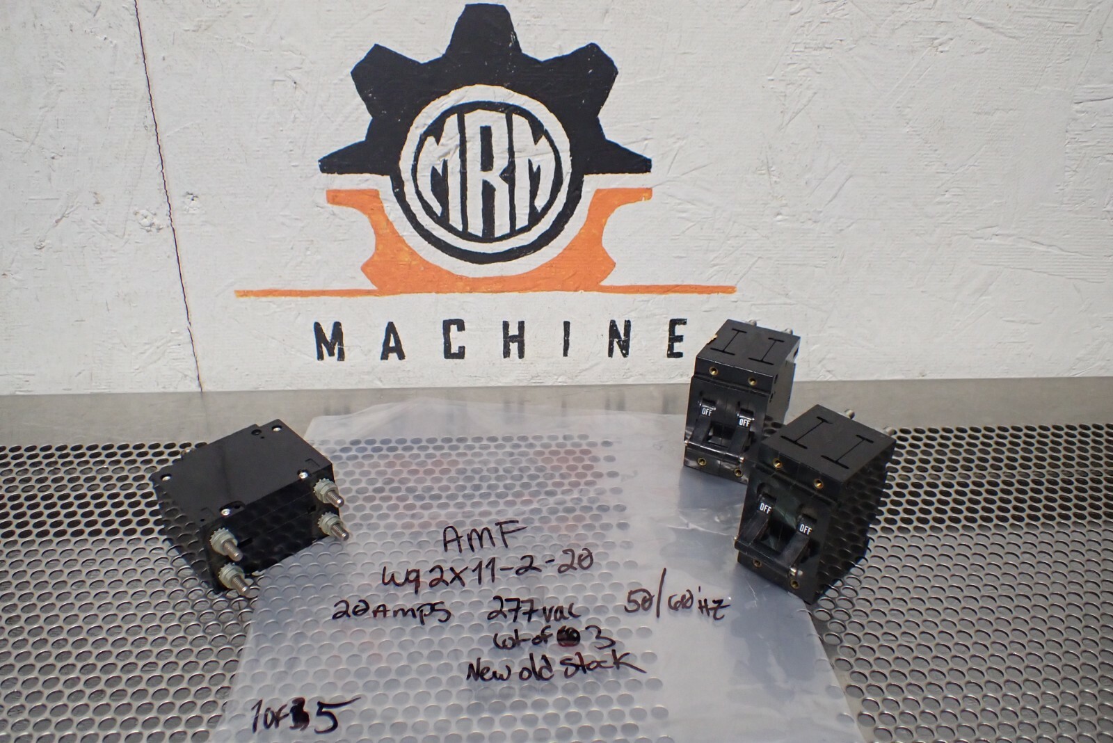 AMF Potter & Brumfield W92X11-2-20 20A Circuit Breakers 277VAC New (Lot of 3)
