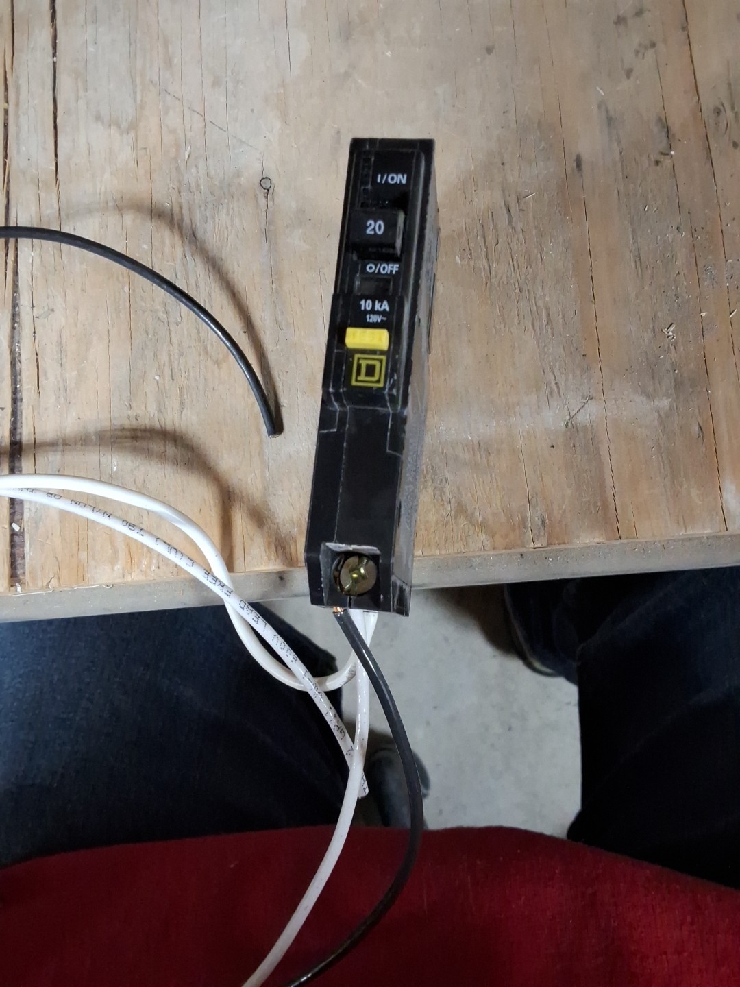 USED SQUARE D QO QO120GFI breaker.