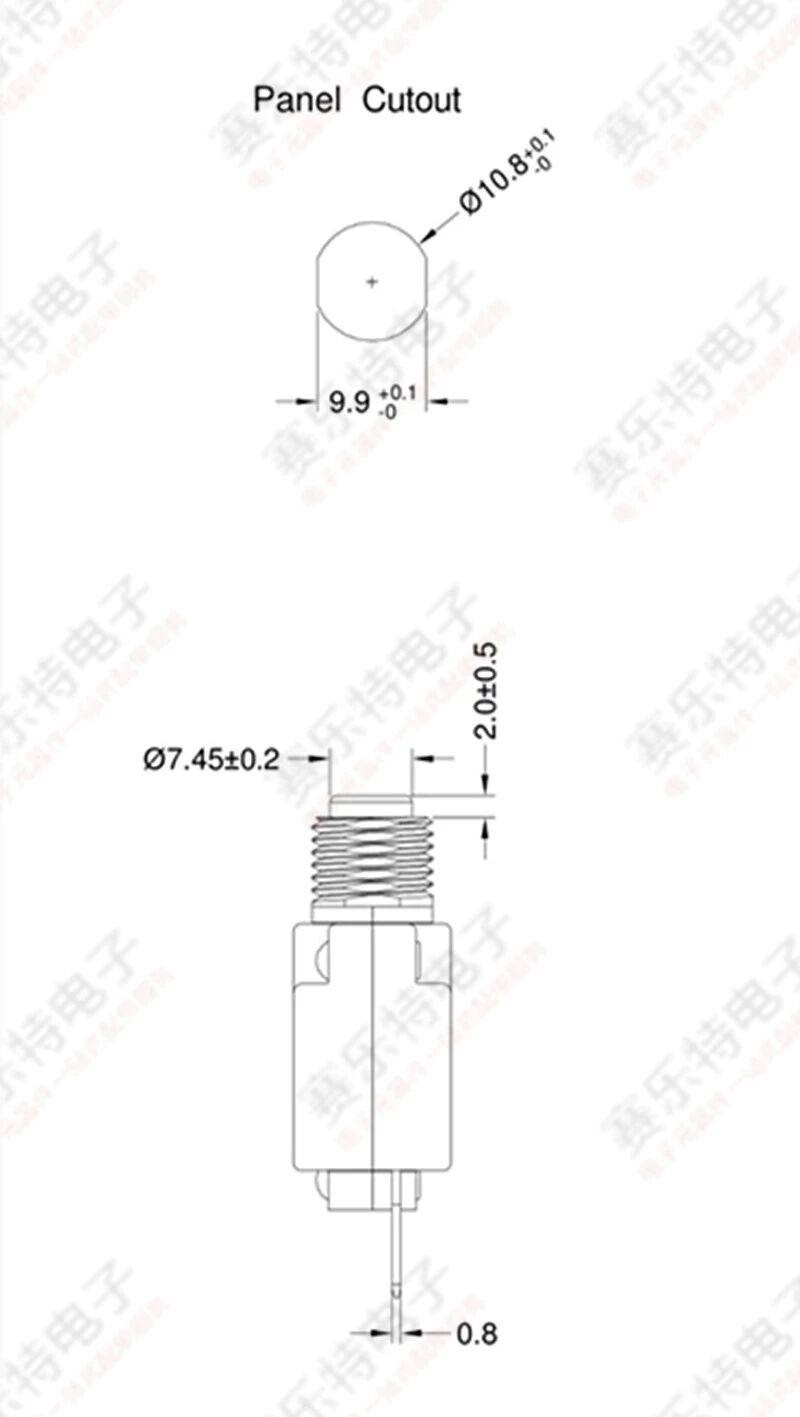 3A-25A Manual Reset Push Button Switch Thermal Circuit Breaker 125/250VAC 32VDC