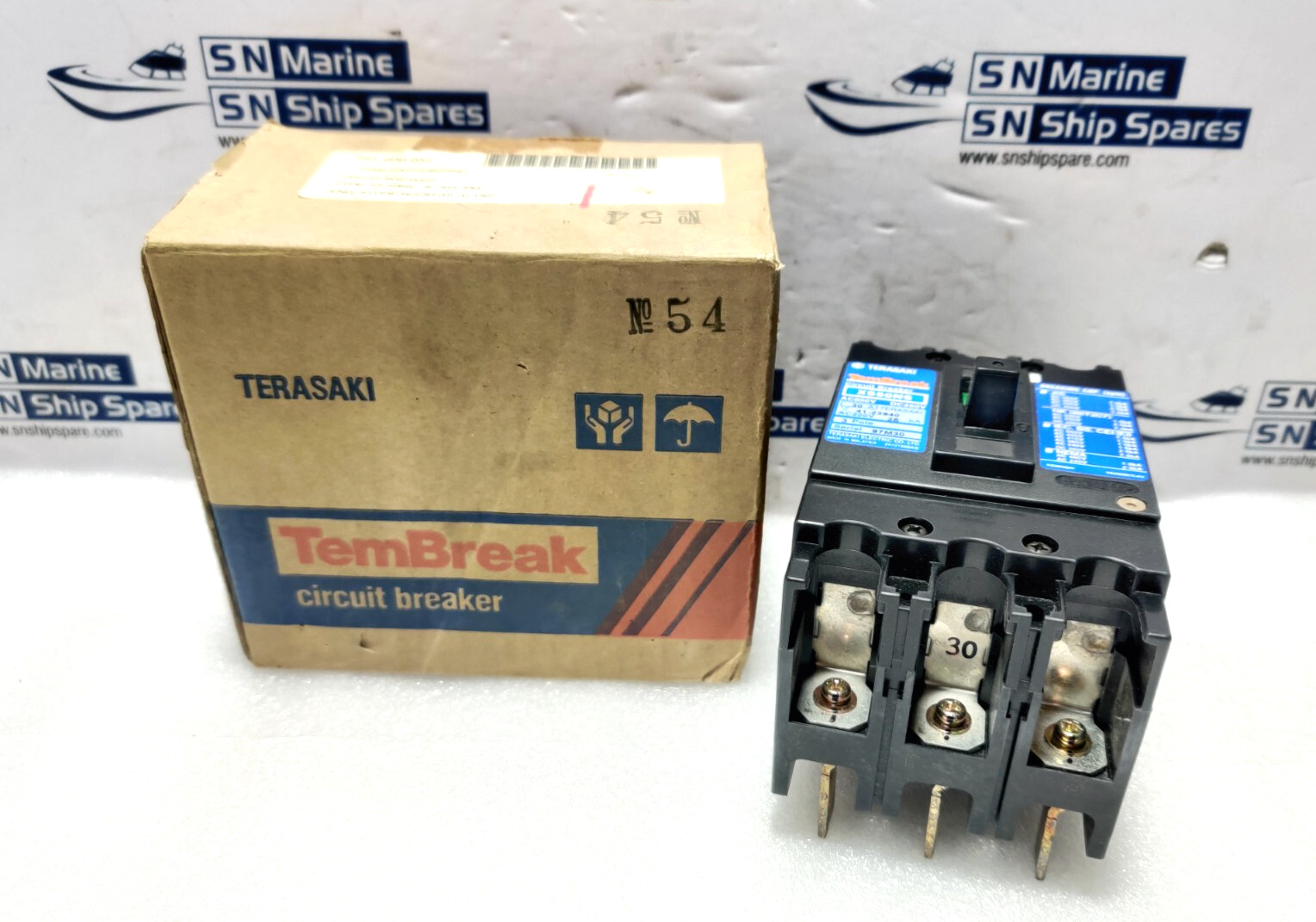 Terasaki Electric XS50NS TemBreak Circuit Breaker 30A 3Pole AC600V DC250V