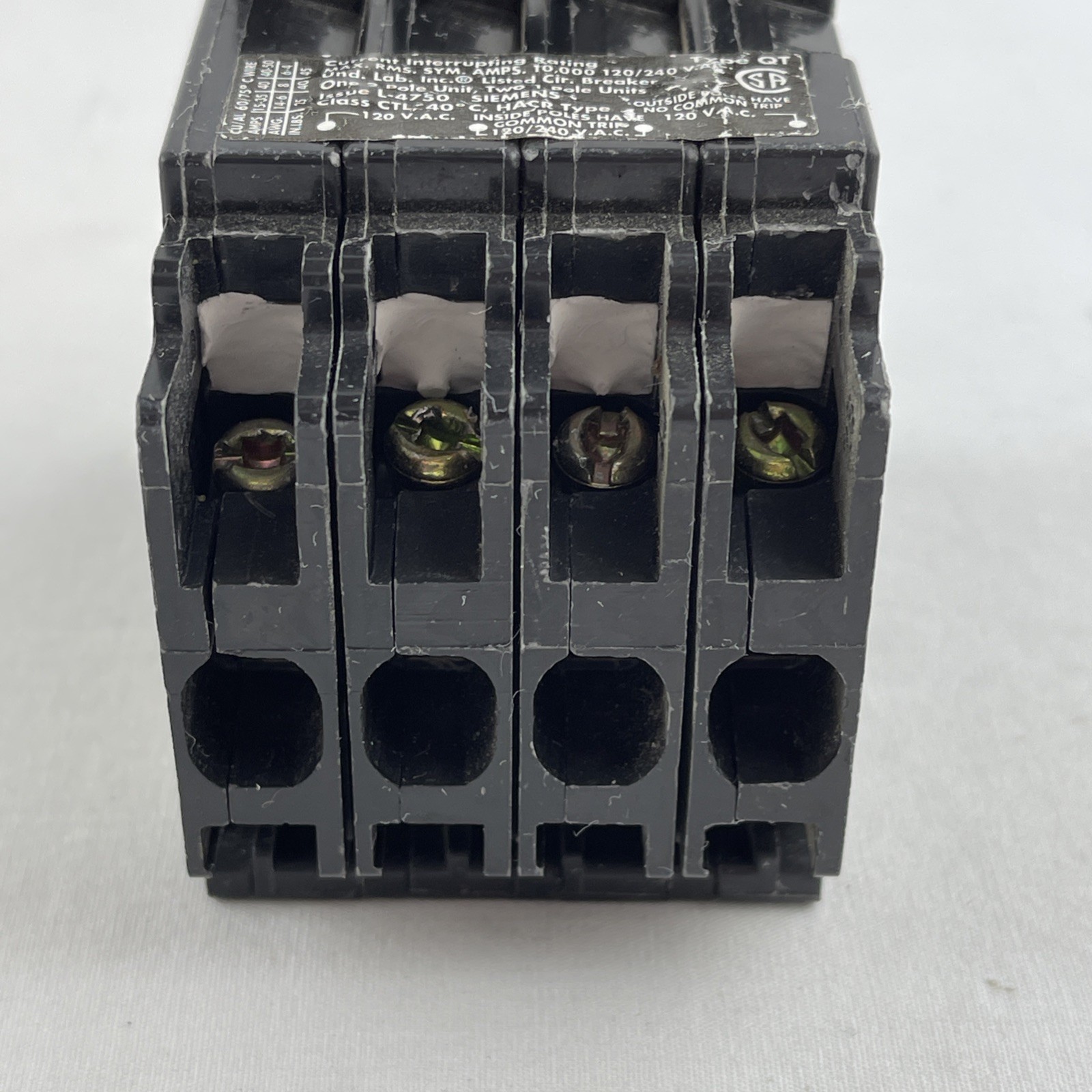SIEMENS Q21530CT 30 Double Two 15-Amp Single Pole Circuit Breaker *USED*
