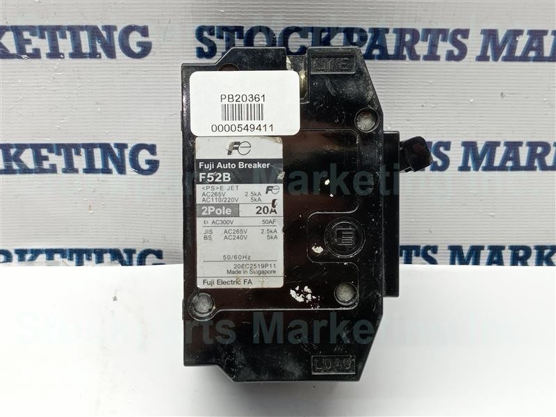 Fuji Electric F52B Auto Breaker 2 Pole 20A 30 Days Warranty Fast Shipping!!!