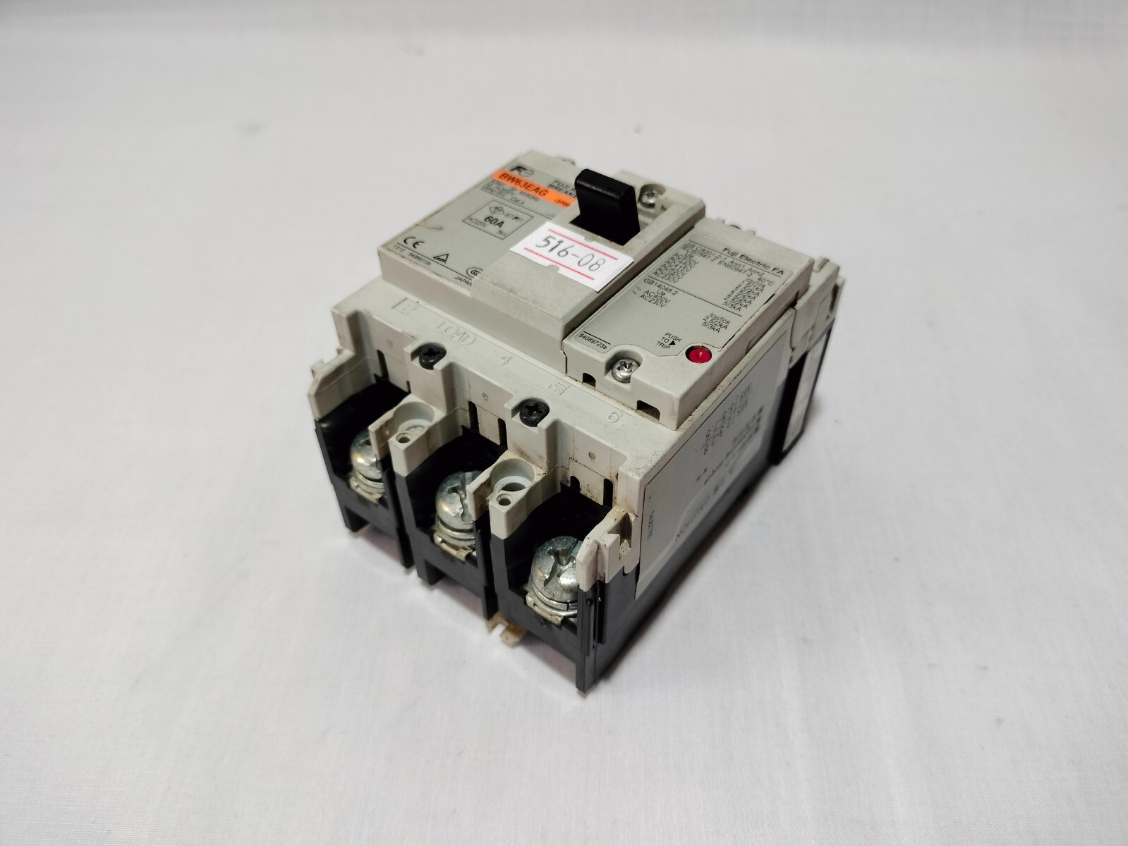 Fuji Electric BW63EAG BW63EAG-3P060 Auto Breaker 60A 3Pole Made in Japan