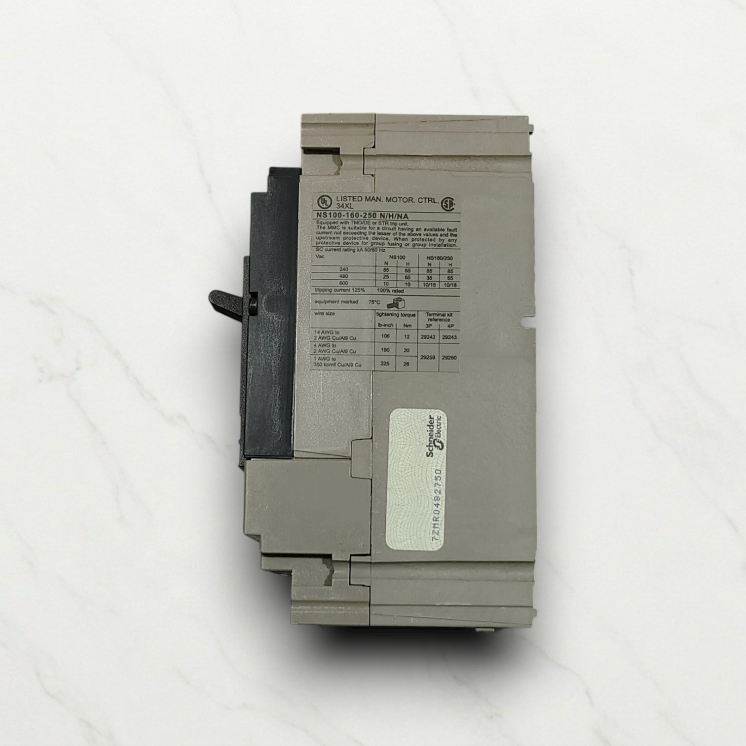 MERLIN GERIN NS100H TM80D CIRCUIT BREAKER 80AMP 440VAC 65KA FREE FAST SHIPPING