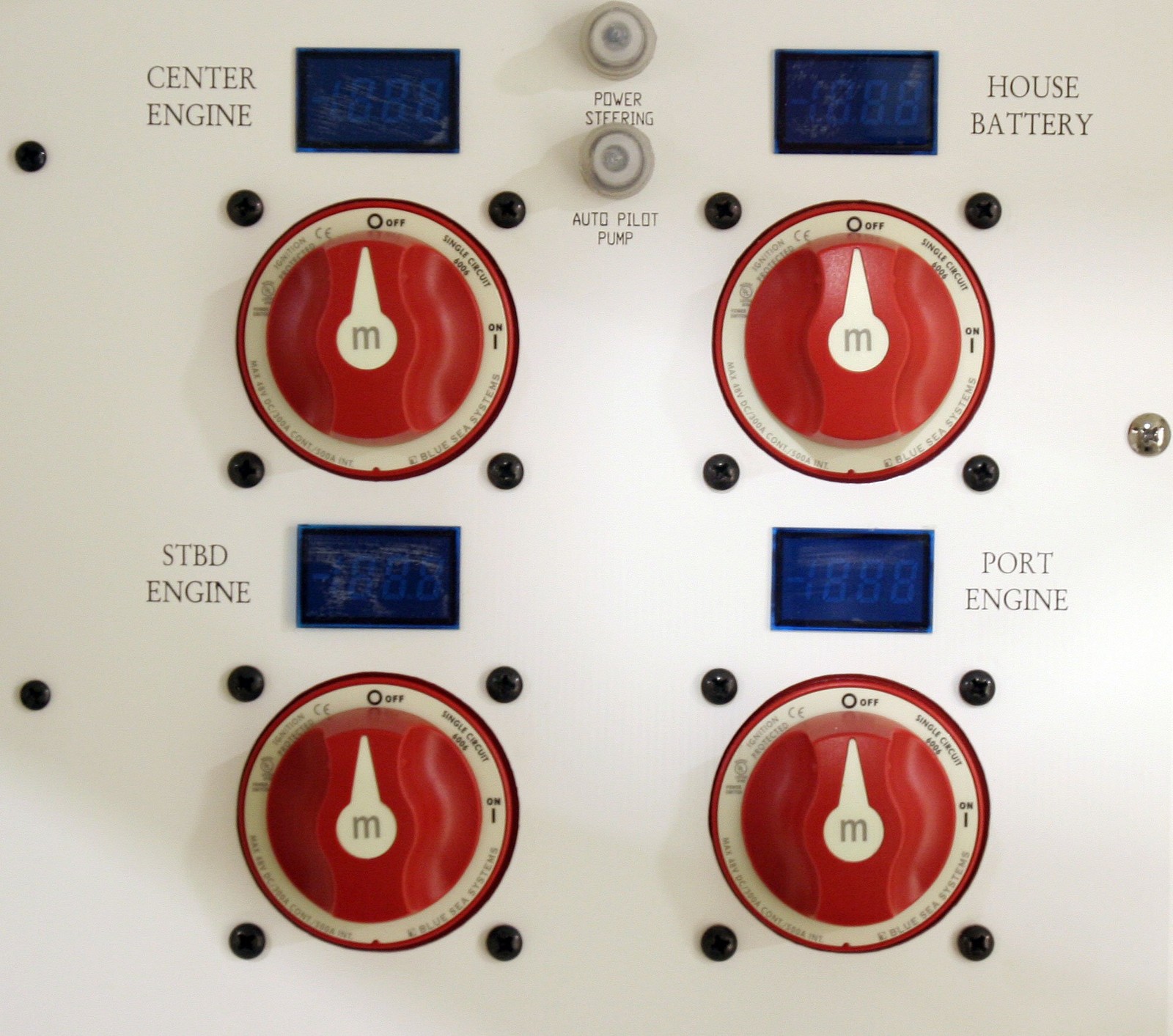 Tems 6006 Mseries Battery Switch On/off With Knob Red