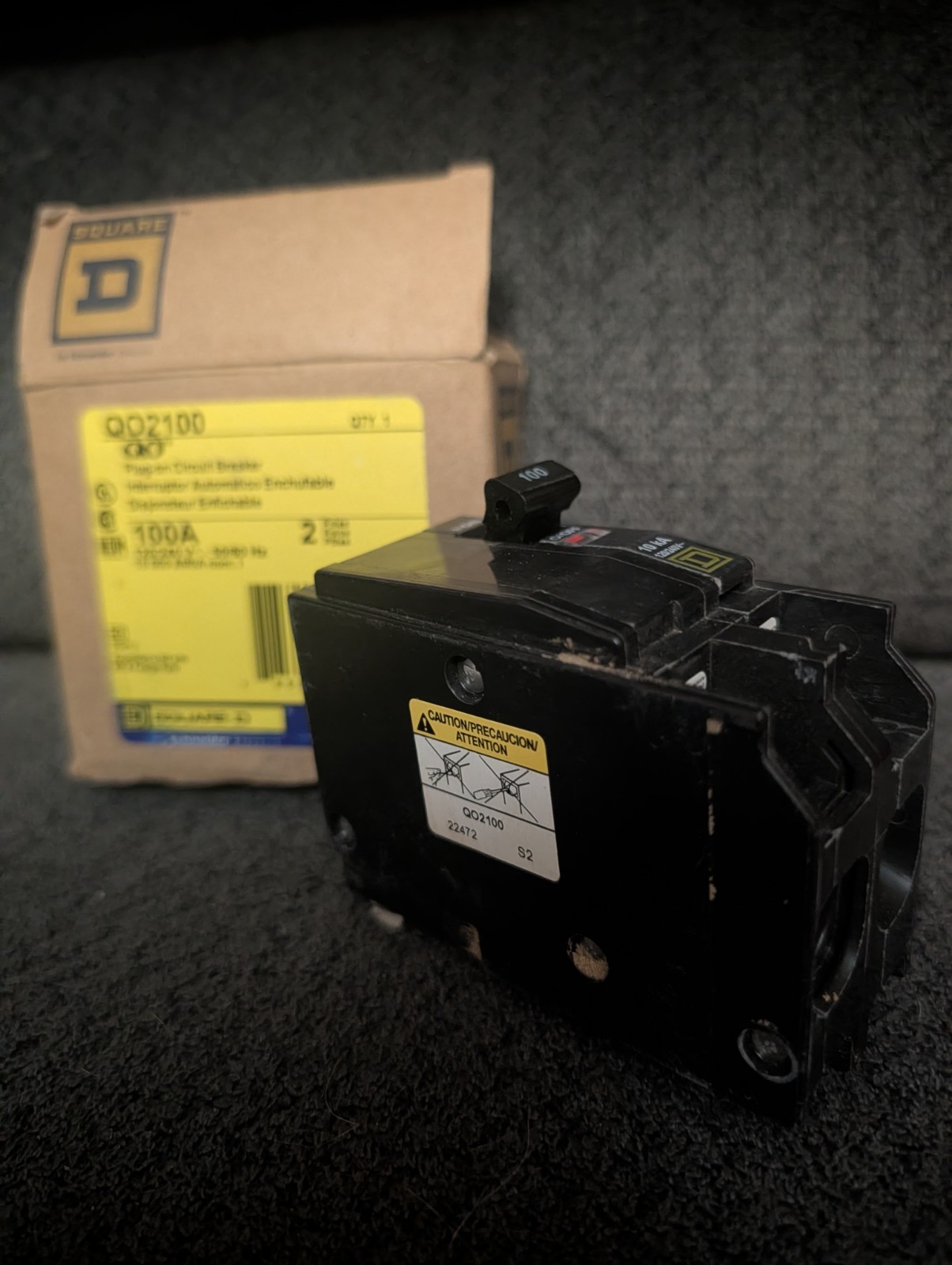 QO2100 Square D PowerPact 100A 2-P Breaker