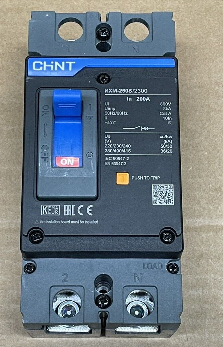 CHINT Circuit Breaker NXM-250S/2300 200A 800V On Off Switch CHNT