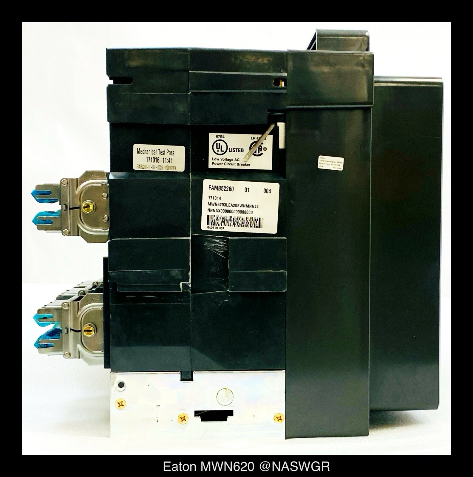 Eaton Magnum IEC MWN620 Circuit Breaker MO/DO – 2000A – Unused/Warranty