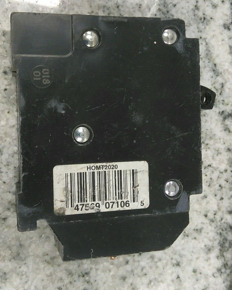 SQUARE D/BREAKER/ HOMT2020/ HOMELINE/ 20A/1Pole/240V/ HOM/TWIN/ Tandem/USE(37C3