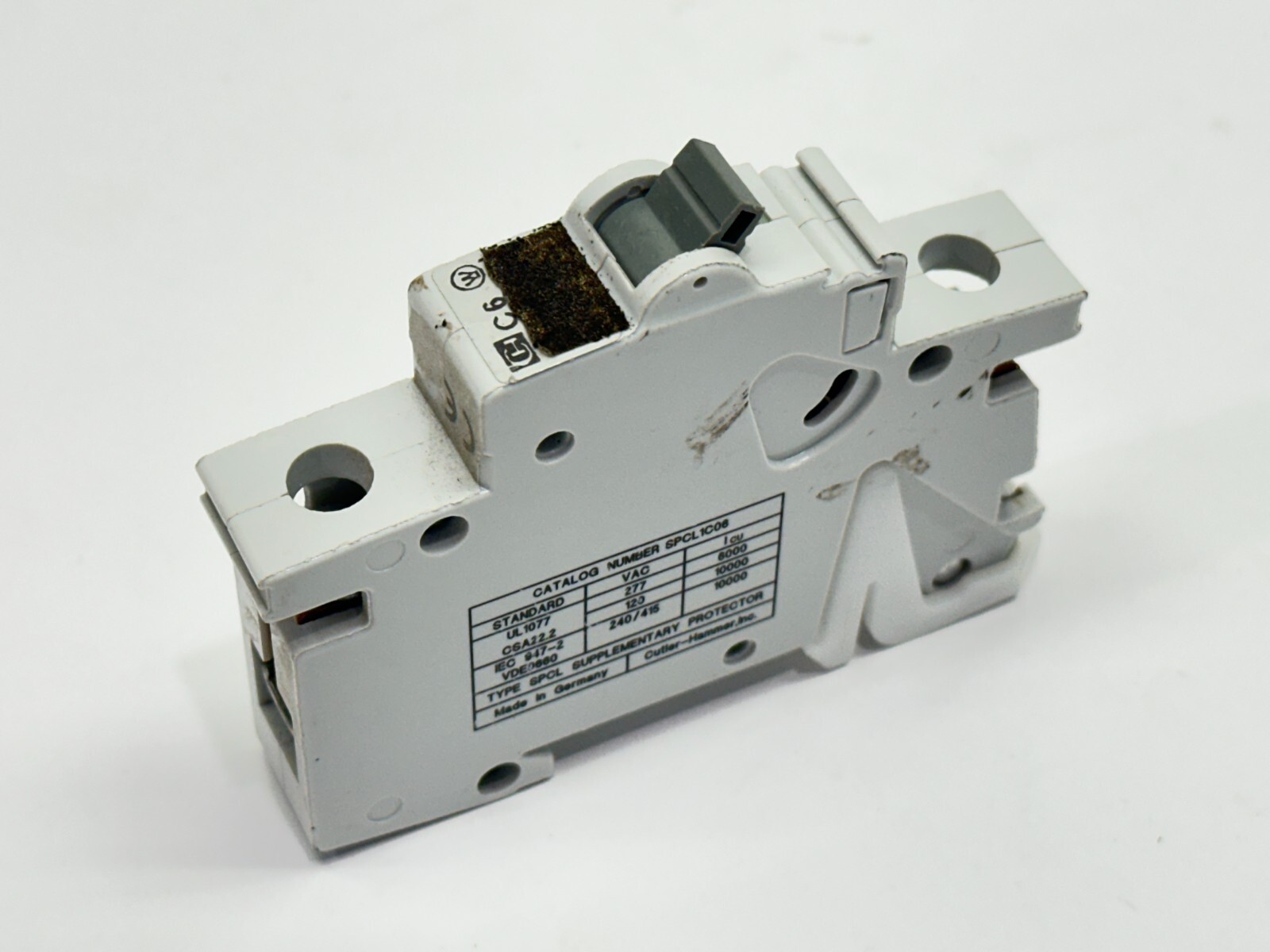 Cutler Hammer SPCL1C06 Circuit Breaker 1-Pole 6A 240/415V