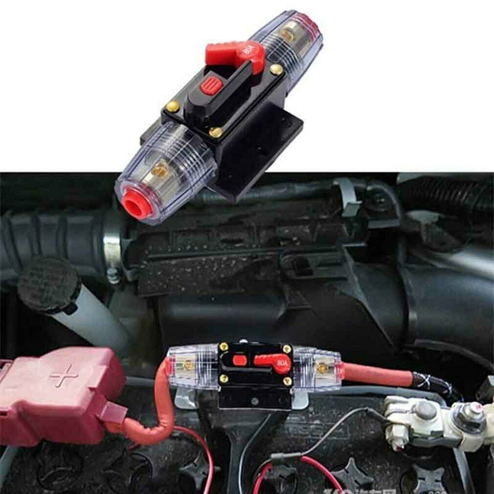 Circuit Breaker 12V DC Inline Trip 20-150AMP Appliances Audio Electrical