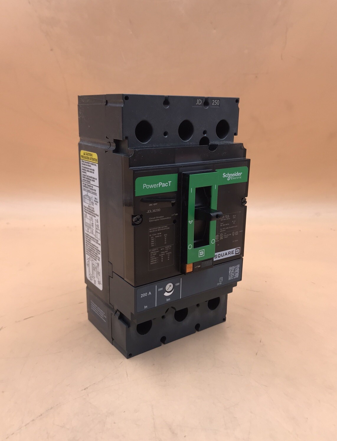 HOUSTON STOCK NEW SQUARE D JDL36200 TYPE JDL 200 AMP 600V FREE 2 DAY AIR BUY NOW