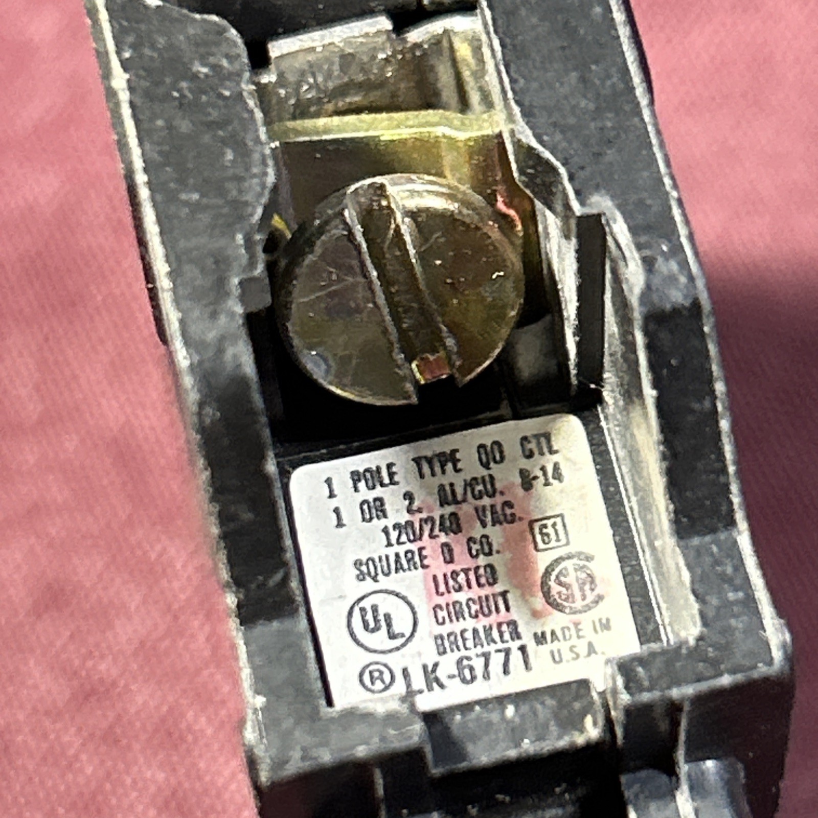 Square D QO120 30 Amp Circuit Breaker aluminum or copper wire Made in America