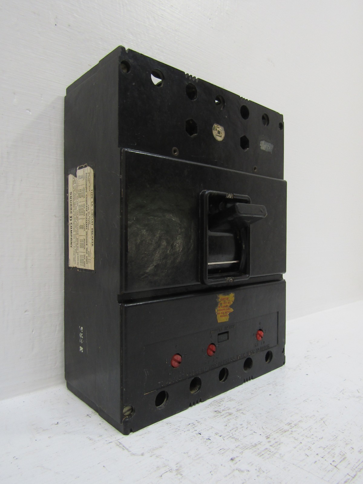 Square D LA-3400-F 400 Amp 600V 3-Pole Circuit Breaker 200A Trip Unit 200 Amp 3P