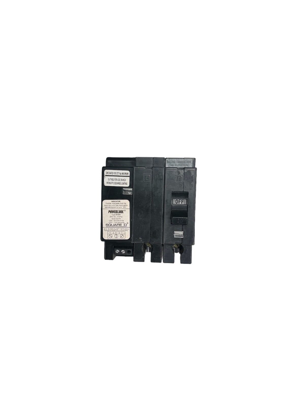 Square D EHB24020PL, 2 Pole, 20 Amp, 277 Volt