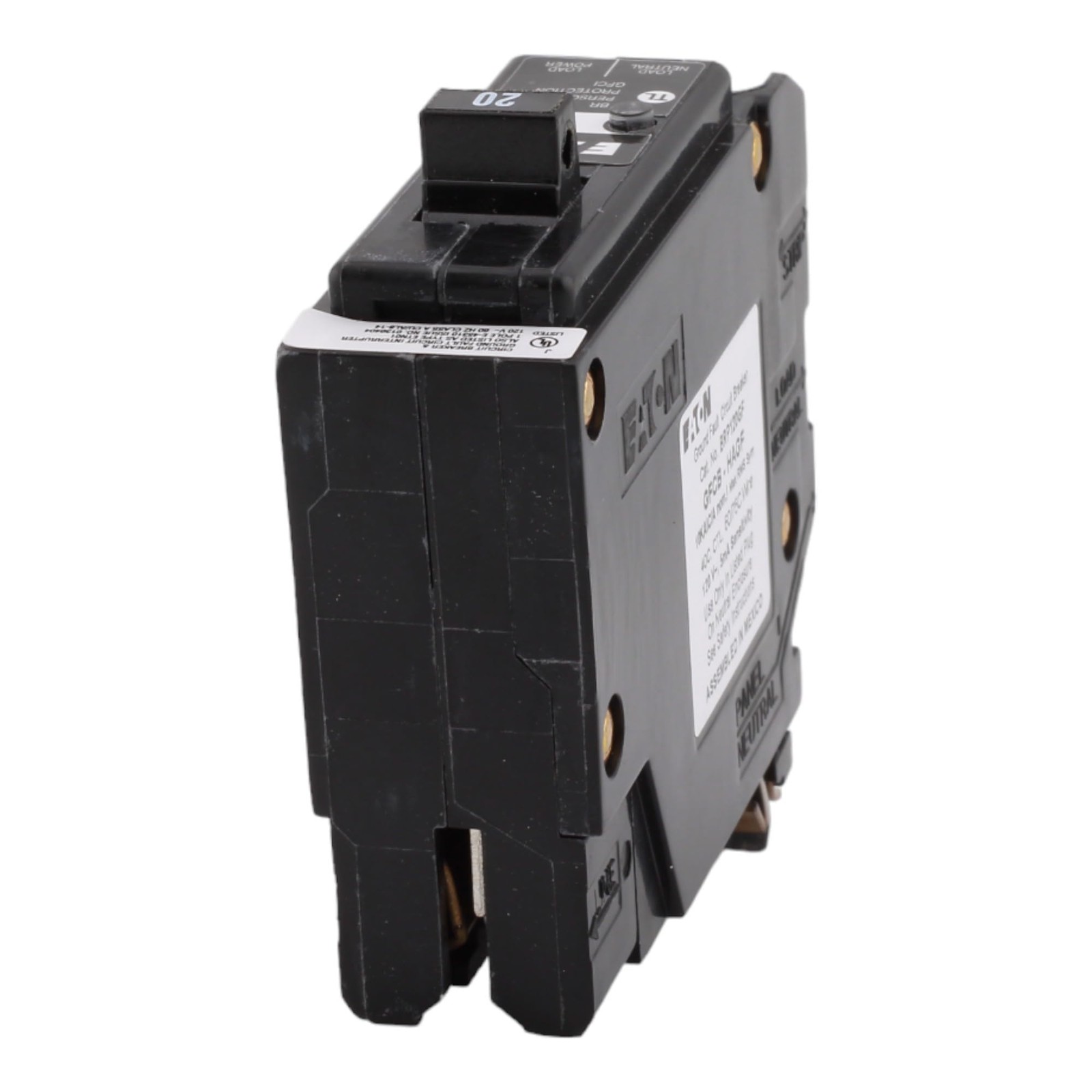 CUTLER-HAMMER BRP120GF 20 Amp Single Pole Ground Fault Circuit Breaker – 120 …