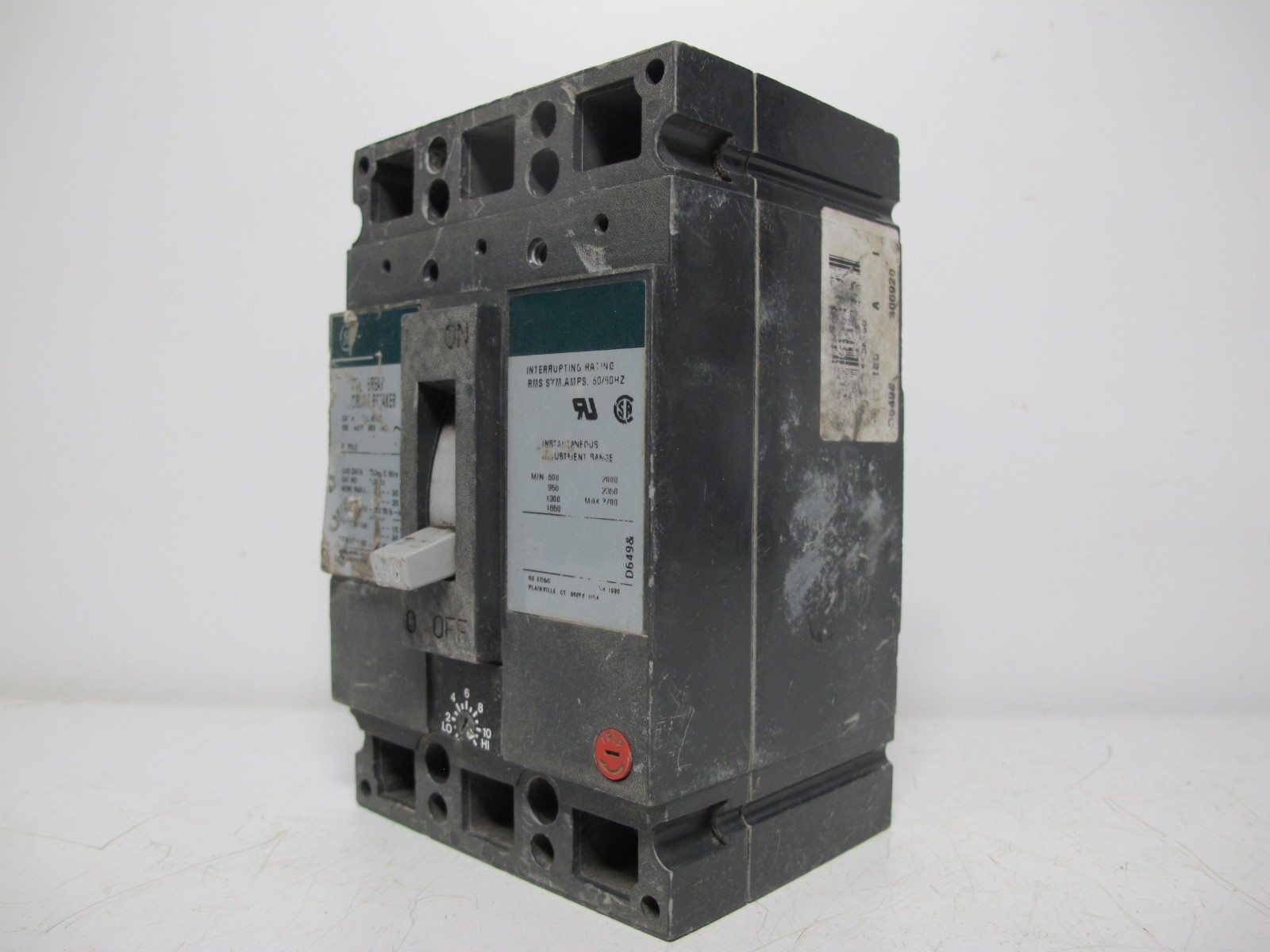 General Electric TEC36150 150 Amp Mag Break Circuit Breaker TEC 150 A GE 3 P