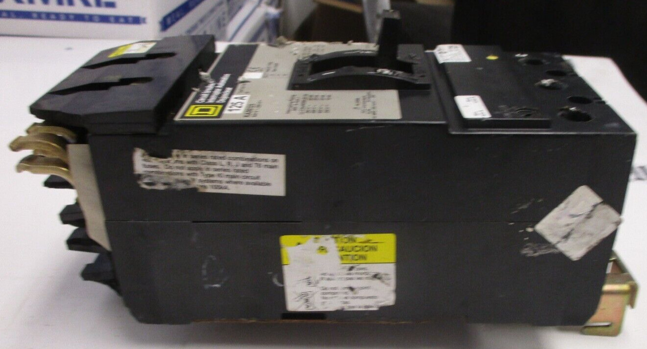 SQUARE D P/N: KA36125 CIRCUIT BREAKER 3POLE 3PHASE 125A 600V 25KAIC THERM MAGNET