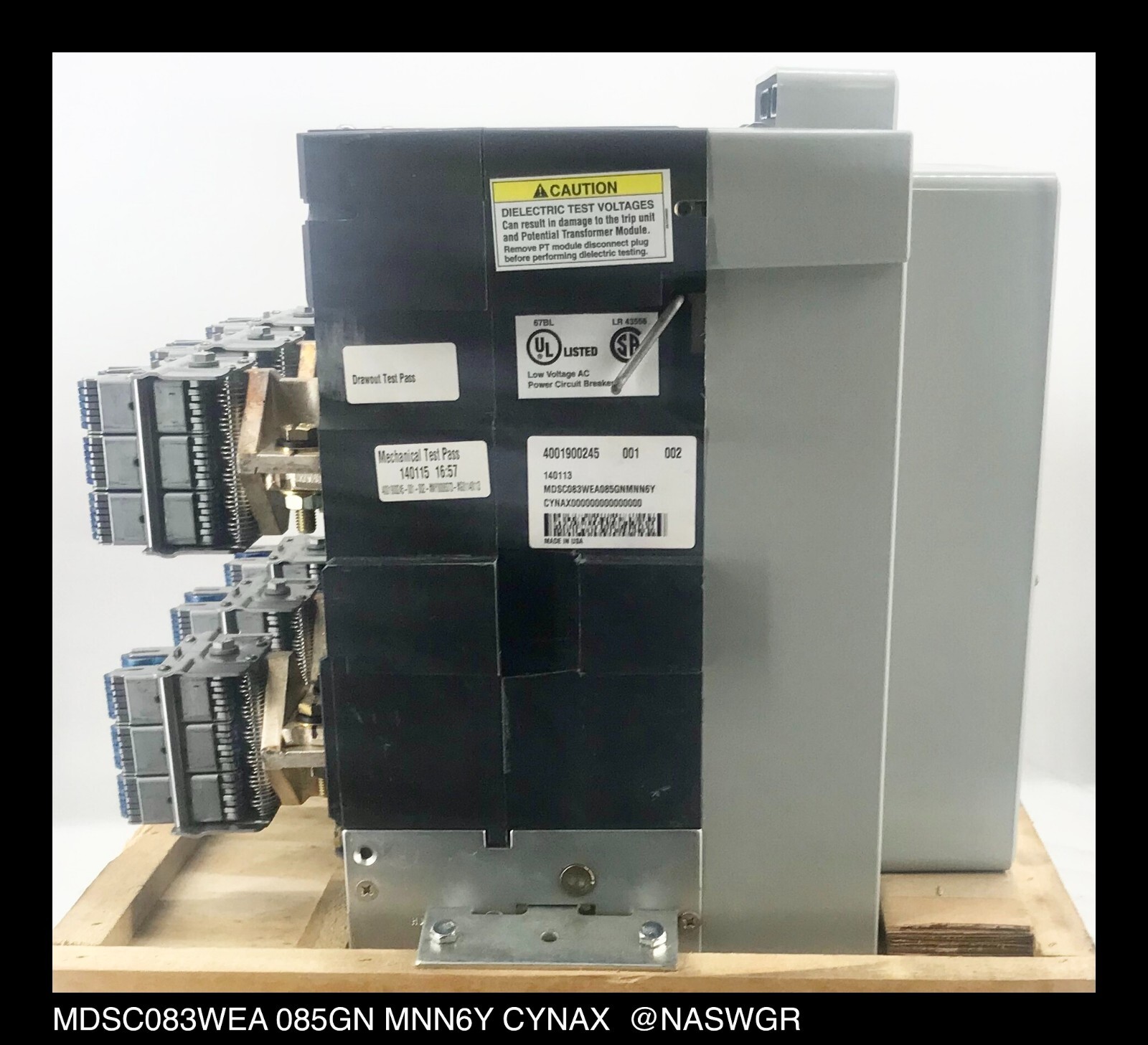 Eaton Magnum DS MDSC08 Breaker (E/O,D/O) ~ 800 Amp – Unused Surplus