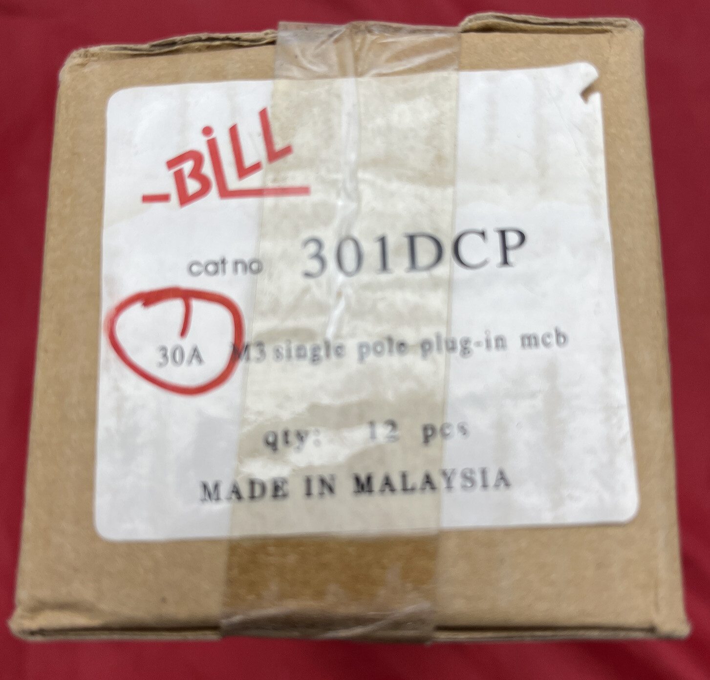 12Pk Eaton Bill BS3871 Miniature Circuit Breaker 1p 30a Amp 240/440v-ac