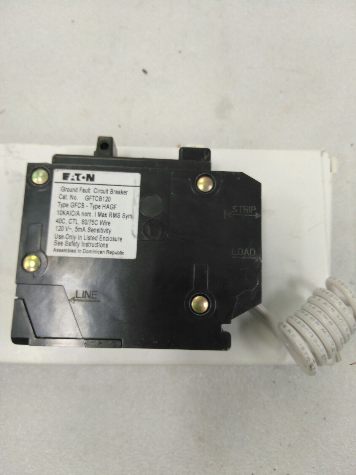 Eaton – GFTCB120- 20A, 1P, 240VA ,TYPE BR, GFCB & HAGF, GF CIRCT BREAKER (21D3