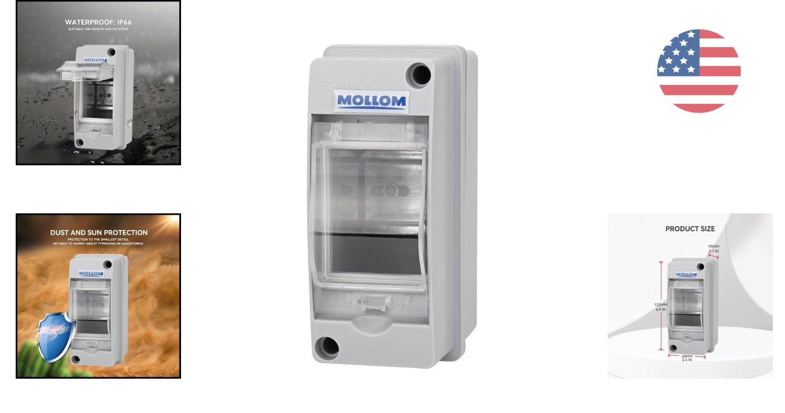 2-Way Waterproof Circuit Breaker Box | Protection for Indoor & Outdoor