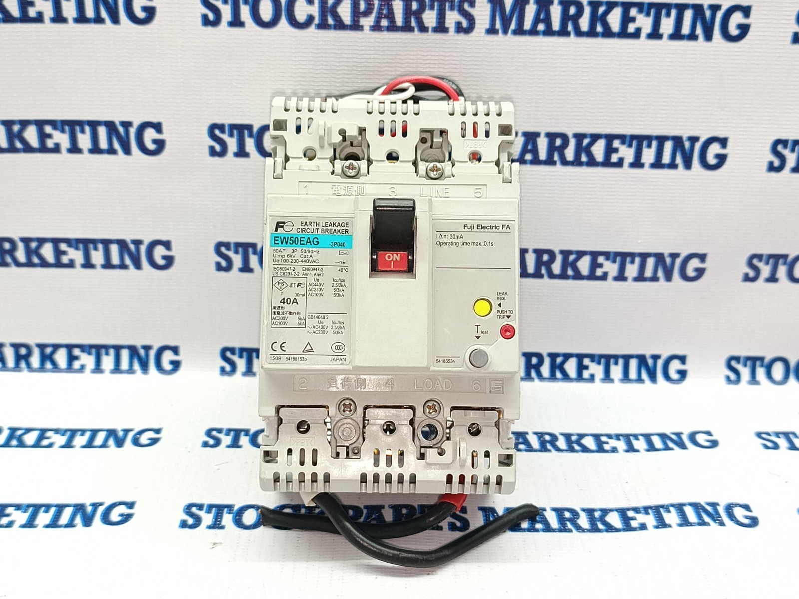FUJI EW50EAG-3P040 EARTH LEAKAGE CIRCUIT BREAKER FREE FAST SHIP 30D WARRANTY!