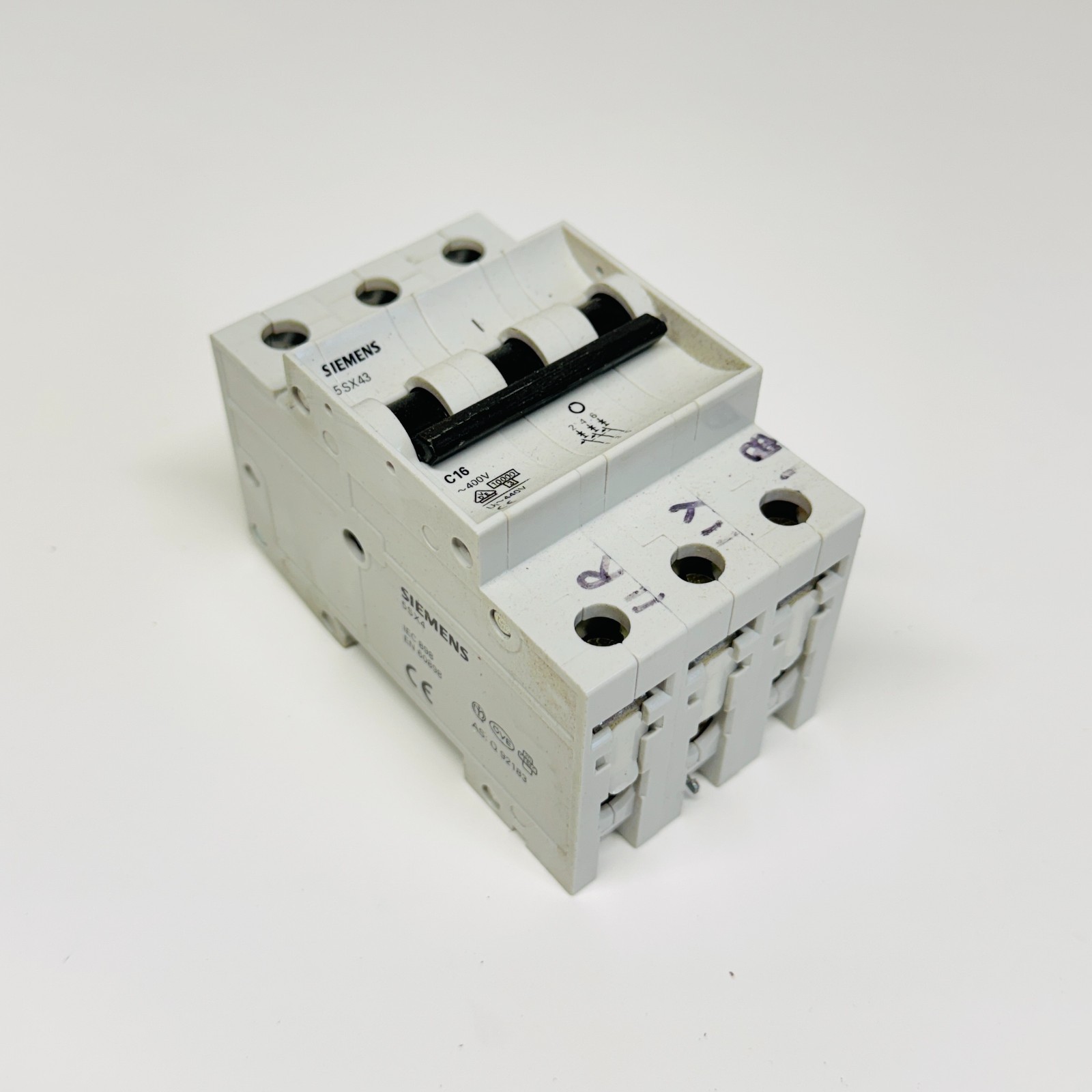 Siemens 5SX43 Circuit Breaker 3 Pole MCB 400V Industrial Electrical Switch Unit