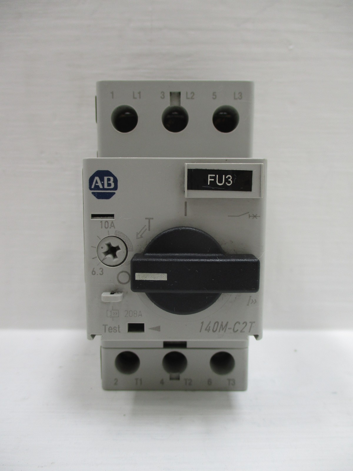 Allen Bradley 140M-C2T-C10 10 Amp Motor Protector Circuit Breaker 3-Pole 6.3-10A
